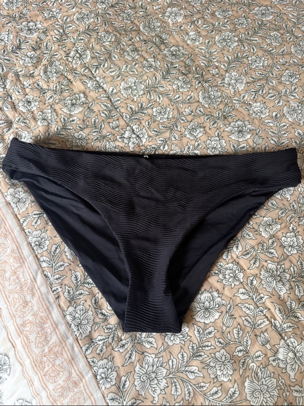 Tavik Black Ribbed Bikini Bottom